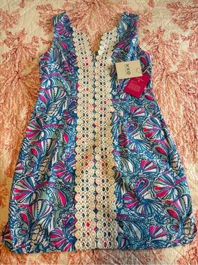 Lilly Pulitzer x Target Blue, Pink & Cream Printed Shift Dress
